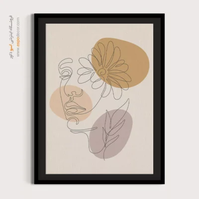 خرید تابلو پذیرایی - جواهر – تابلو طراحی خطی - اسپو دکور