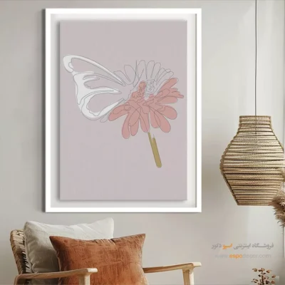 خرید تابلو برای پذیرایی دیوار - خواب – تابلو طراحی خطی - اسپو دکور