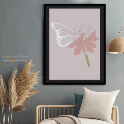 خرید تابلو برای پذیرایی دیوار - خواب – تابلو طراحی خطی - اسپو دکور