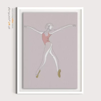 خرید تابلو برای اتاق خواب - خندیدن – تابلو طراحی خطی - اسپو دکور