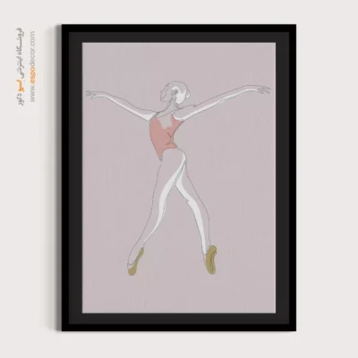 خرید تابلو برای اتاق خواب - خندیدن – تابلو طراحی خطی - اسپو دکور