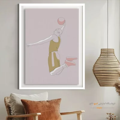 خرید تابلو برای کافه - پرتاب – تابلو طراحی خطی - اسپو دکور