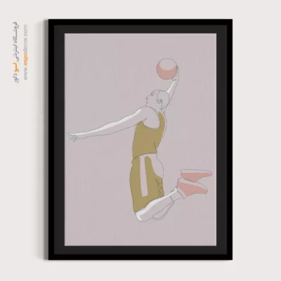 خرید تابلو برای کافه - پرتاب – تابلو طراحی خطی - اسپو دکور