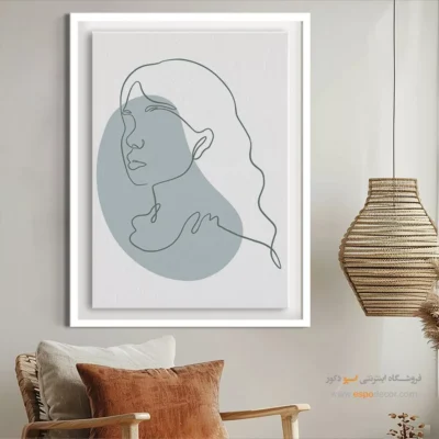 قیمت تابلو بوم - درخشش شیرین – تابلو طراحی خطی - اسپو دکور