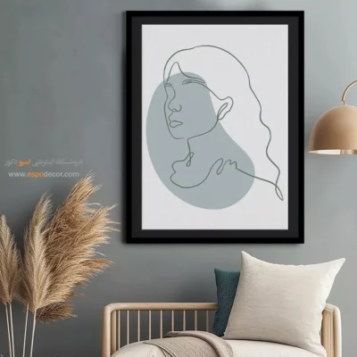 قیمت تابلو بوم - درخشش شیرین – تابلو طراحی خطی - اسپو دکور