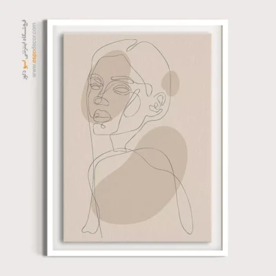 تابلو طراحی خطی انتزاعی - دنج – تابلو طراحی خطی - اسپو دکور