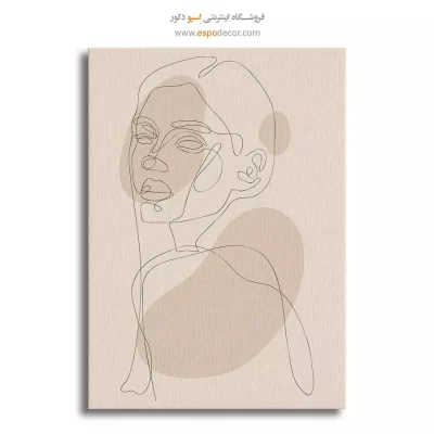 تابلو طراحی خطی انتزاعی