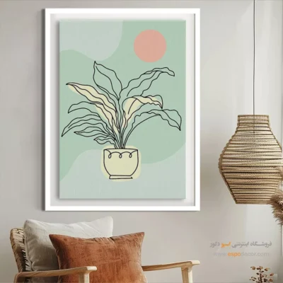 تابلو خطی حیوانات - رویاهای دوست داشتنی – تابلو طراحی خطی - اسپو دکور