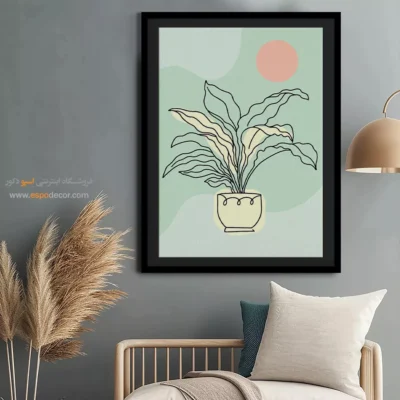 تابلو خطی حیوانات - رویاهای دوست داشتنی – تابلو طراحی خطی - اسپو دکور