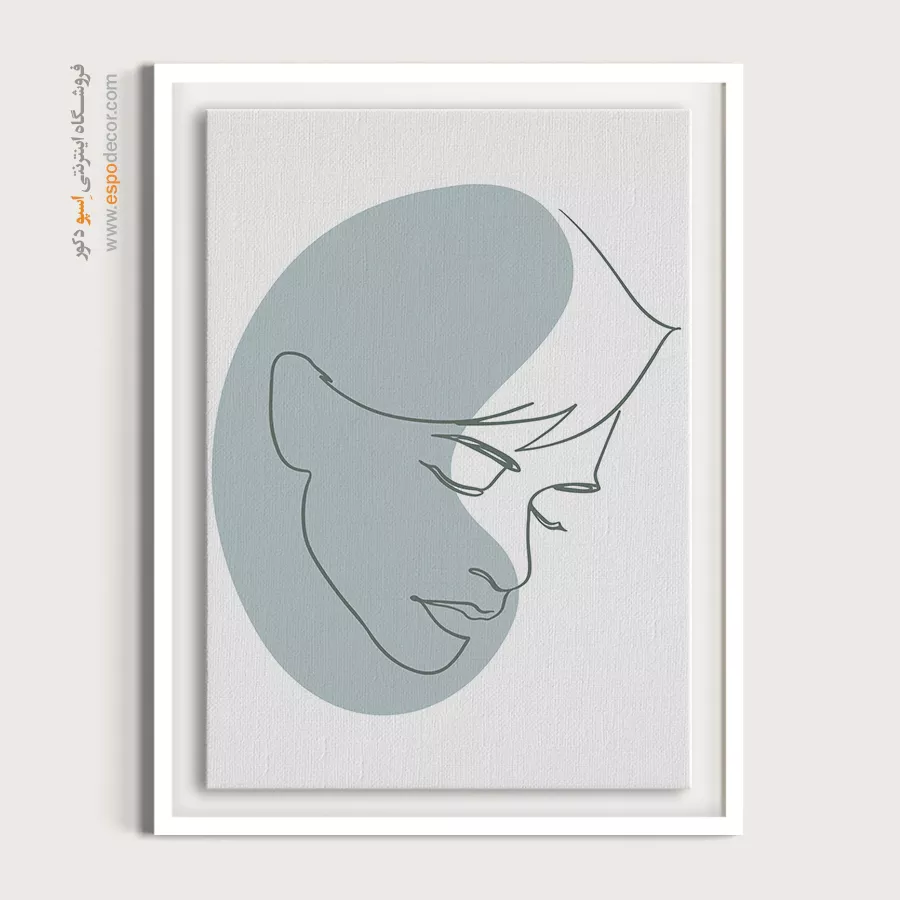 خرید تابلو خطی اندام زن - رویاهای ستاره ای – تابلو طراحی خطی - اسپو دکور