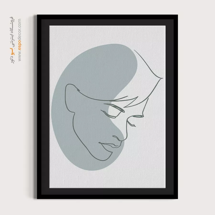 خرید تابلو خطی اندام زن - رویاهای ستاره ای – تابلو طراحی خطی - اسپو دکور