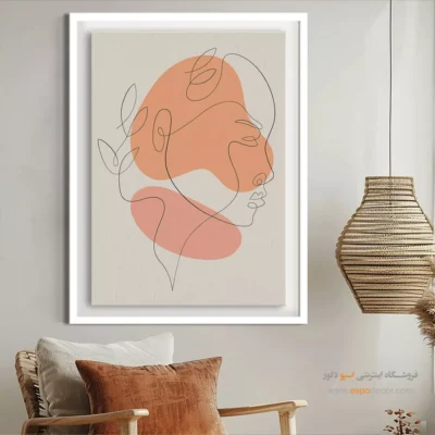 تابلو خطی پرنده - رویای شیرین – تابلو طراحی خطی - اسپو دکور