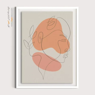 تابلو خطی پرنده - رویای شیرین – تابلو طراحی خطی - اسپو دکور