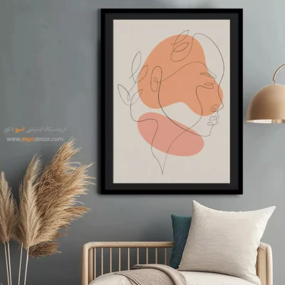 تابلو خطی پرنده - رویای شیرین – تابلو طراحی خطی - اسپو دکور