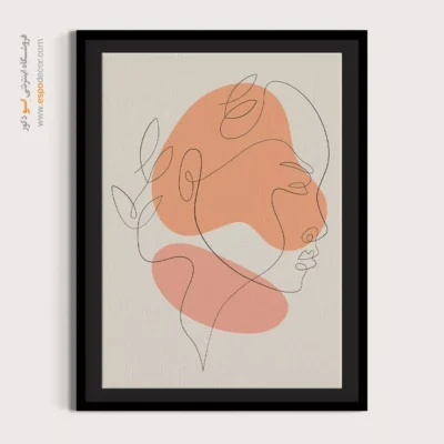 تابلو خطی پرنده - رویای شیرین – تابلو طراحی خطی - اسپو دکور