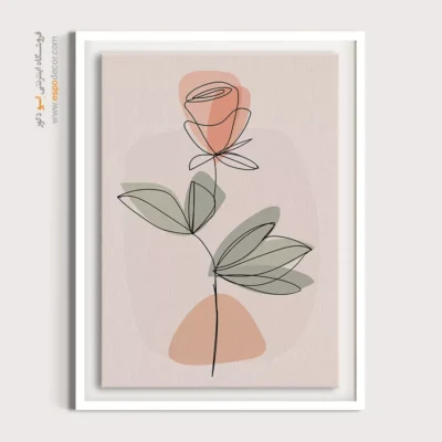 خرید تابلو فشن دخترانه - سعادت – تابلو طراحی خطی - اسپو دکور