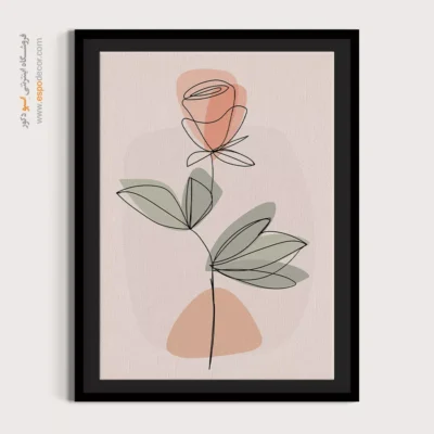 خرید تابلو فشن دخترانه - سعادت – تابلو طراحی خطی - اسپو دکور