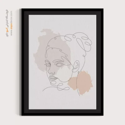 تابلو بوم مناسب اتاق دختران - شادی – تابلو طراحی خطی - اسپو دکور