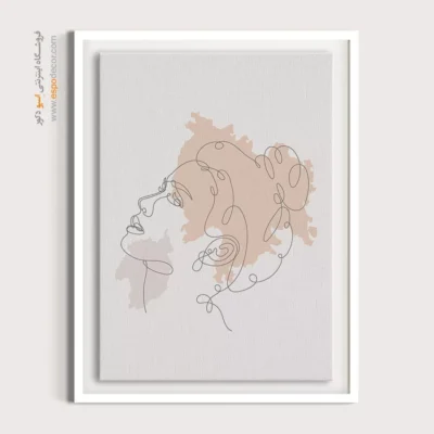تابلو بوم دخترانه - شادی آور – تابلو طراحی خطی - اسپو دکور