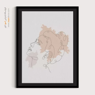 تابلو بوم دخترانه - شادی آور – تابلو طراحی خطی - اسپو دکور