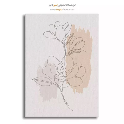 تابلو بوم طرح پرتره خطی زن