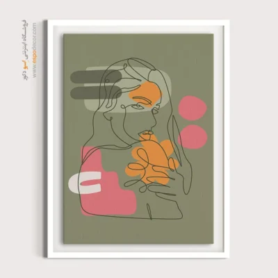 تابلو طراحی خطی انتزاعی - شادی تابناک – تابلو طراحی خطی - اسپو دکور