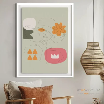 تابلو خطی حیوانات - صلح – تابلو طراحی خطی - اسپو دکور