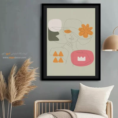 تابلو خطی حیوانات - صلح – تابلو طراحی خطی - اسپو دکور