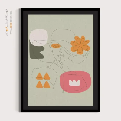 تابلو خطی حیوانات - صلح – تابلو طراحی خطی - اسپو دکور