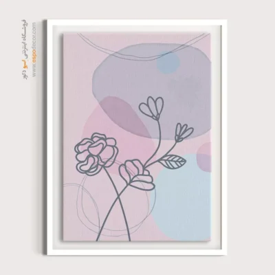 تابلو بوم طرح نقاشی خطی - صمیمانه – تابلو طراحی خطی - اسپو دکور