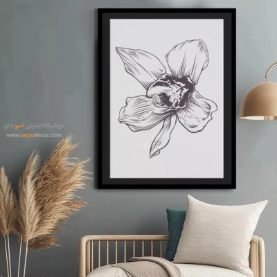 خرید تابلو خطی اندام زن - عصای جادویی – تابلو طراحی خطی - اسپو دکور