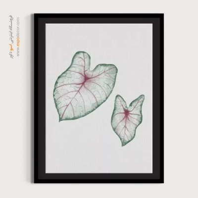 تابلو بوم طرح پرتره خطی زن - غنچه شکوفه – تابلو طراحی خطی - اسپو دکور