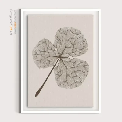 خرید تابلو مینیمال گل - فانتزی – تابلو طراحی خطی - اسپو دکور
