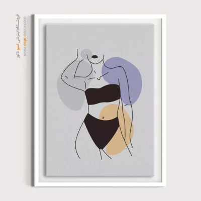 تابلو طراحی خطی پرتره - قلب – تابلو طراحی خطی - اسپو دکور