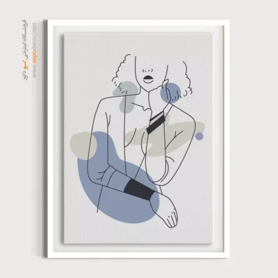 تابلو طراحی خطی گل - گرامی – تابلو طراحی خطی - اسپو دکور