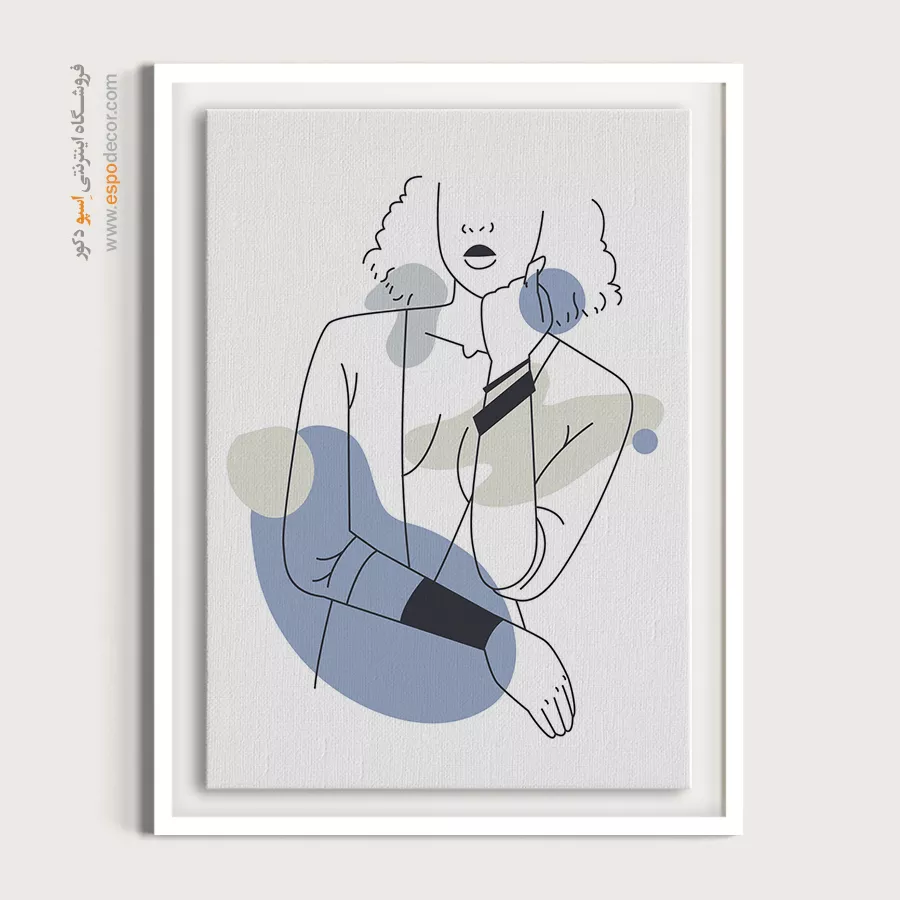 تابلو طراحی خطی گل - گرامی – تابلو طراحی خطی - اسپو دکور