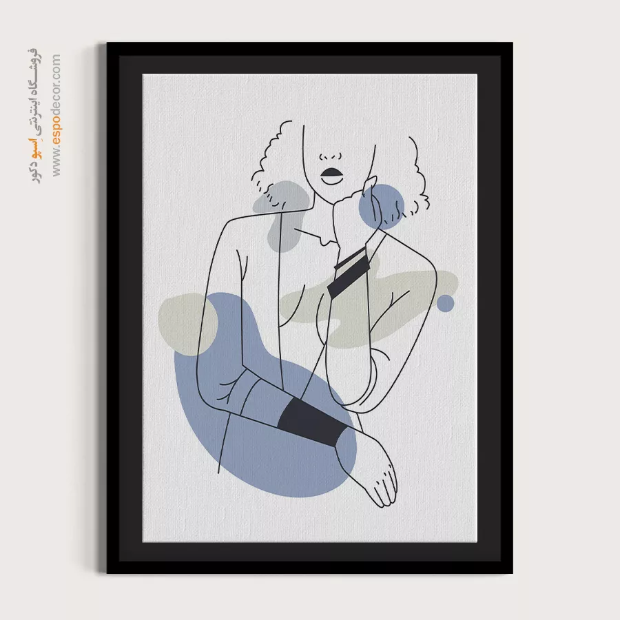 تابلو طراحی خطی گل - گرامی – تابلو طراحی خطی - اسپو دکور