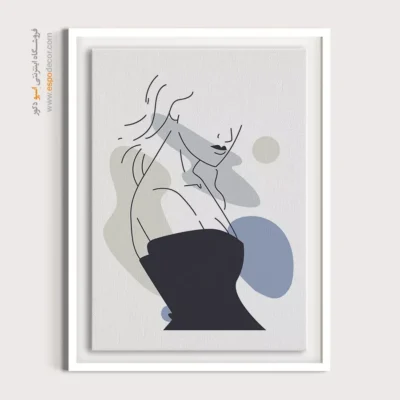 خرید تابلو خطی دختران - گرانبها – تابلو طراحی خطی - اسپو دکور