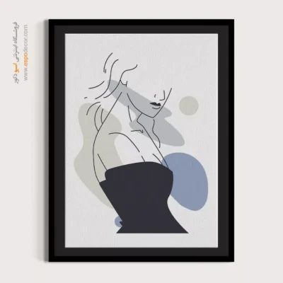 خرید تابلو خطی دختران - گرانبها – تابلو طراحی خطی - اسپو دکور
