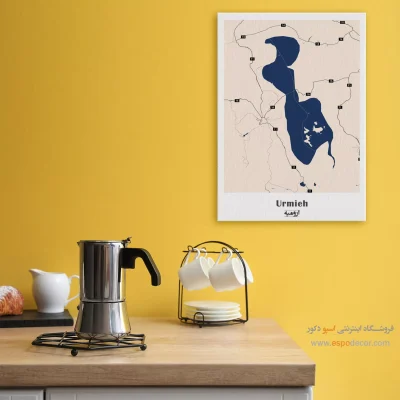 تابلو نقشه دریاچه ارومیه