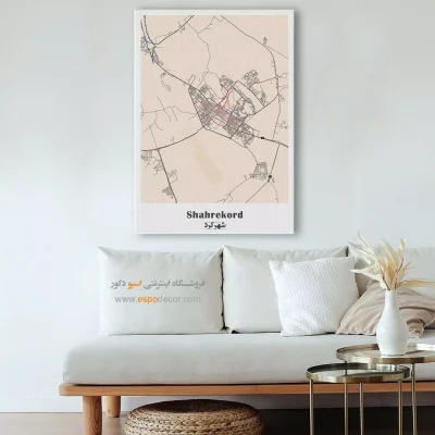 تابلو نقشه شهر شهرکرد