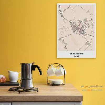 تابلو نقشه شهر شهرکرد
