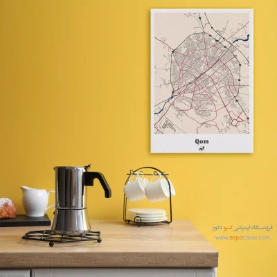 خرید تابلو نقشه قم