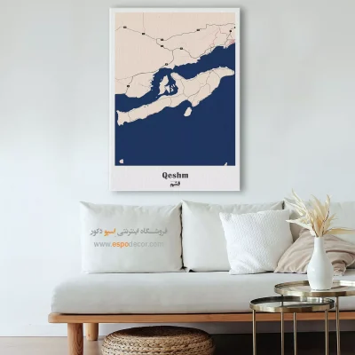 نقشه شهر جزیره قشم