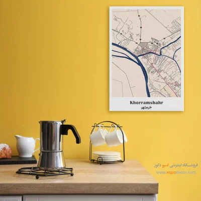 خرید تابلو نقشه شهر خرمشهر
