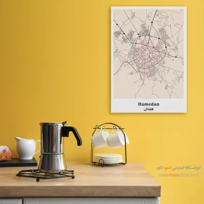 تابلو نقشه همدان