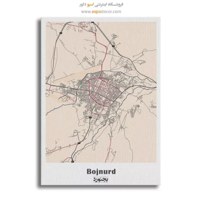 خرید نقشه شهر بجنورد