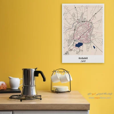 تابلو نقشه شهر اردبیل