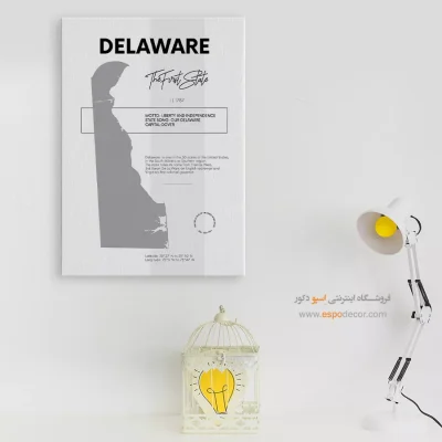 تابلو نقشه دیواری دلاور