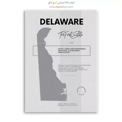 تابلو نقشه دیواری دلاور